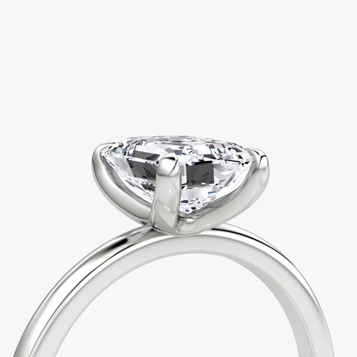 The Classic Radiant Solitaire Diamond Ring