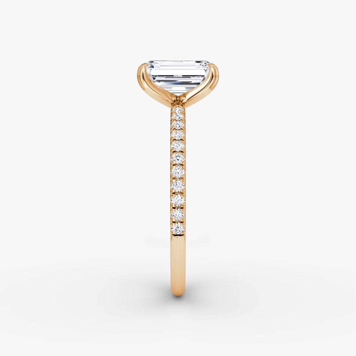The Classic Emerald Diamond Pavé Ring