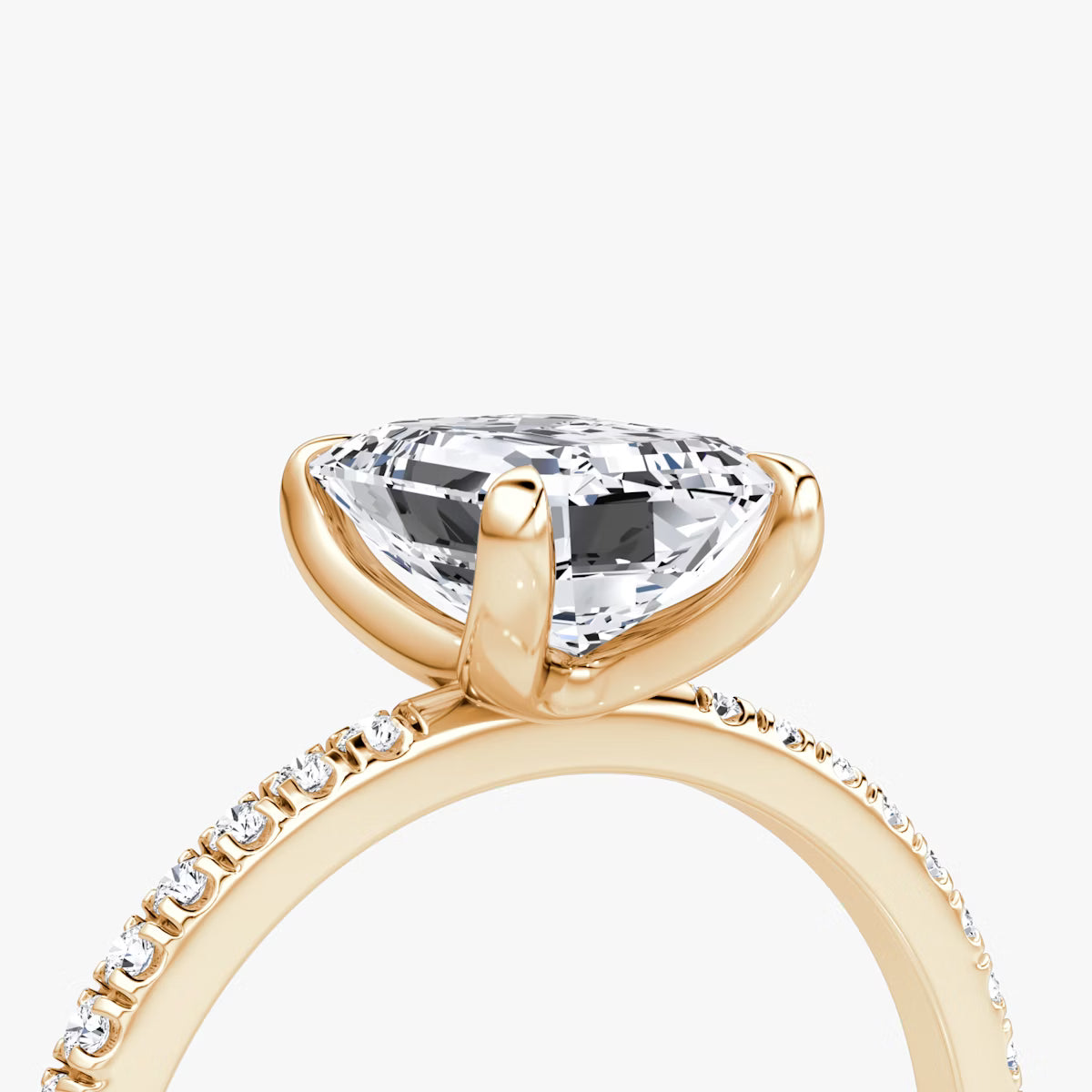 The Classic Emerald Diamond Pavé Ring
