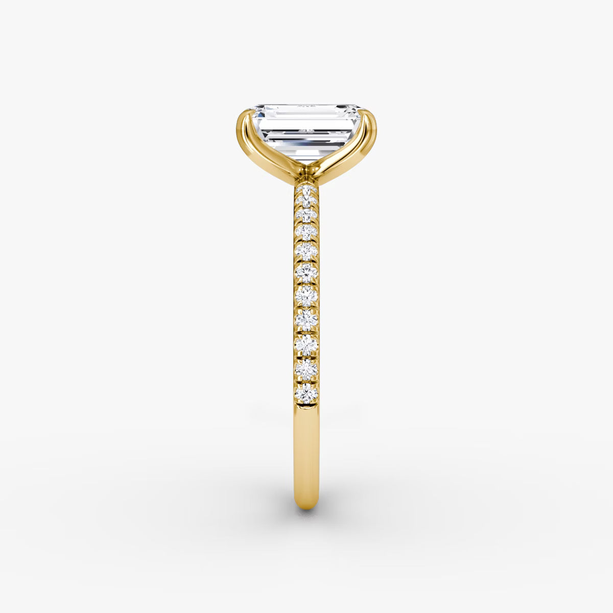 The Classic Emerald Diamond Pavé Ring