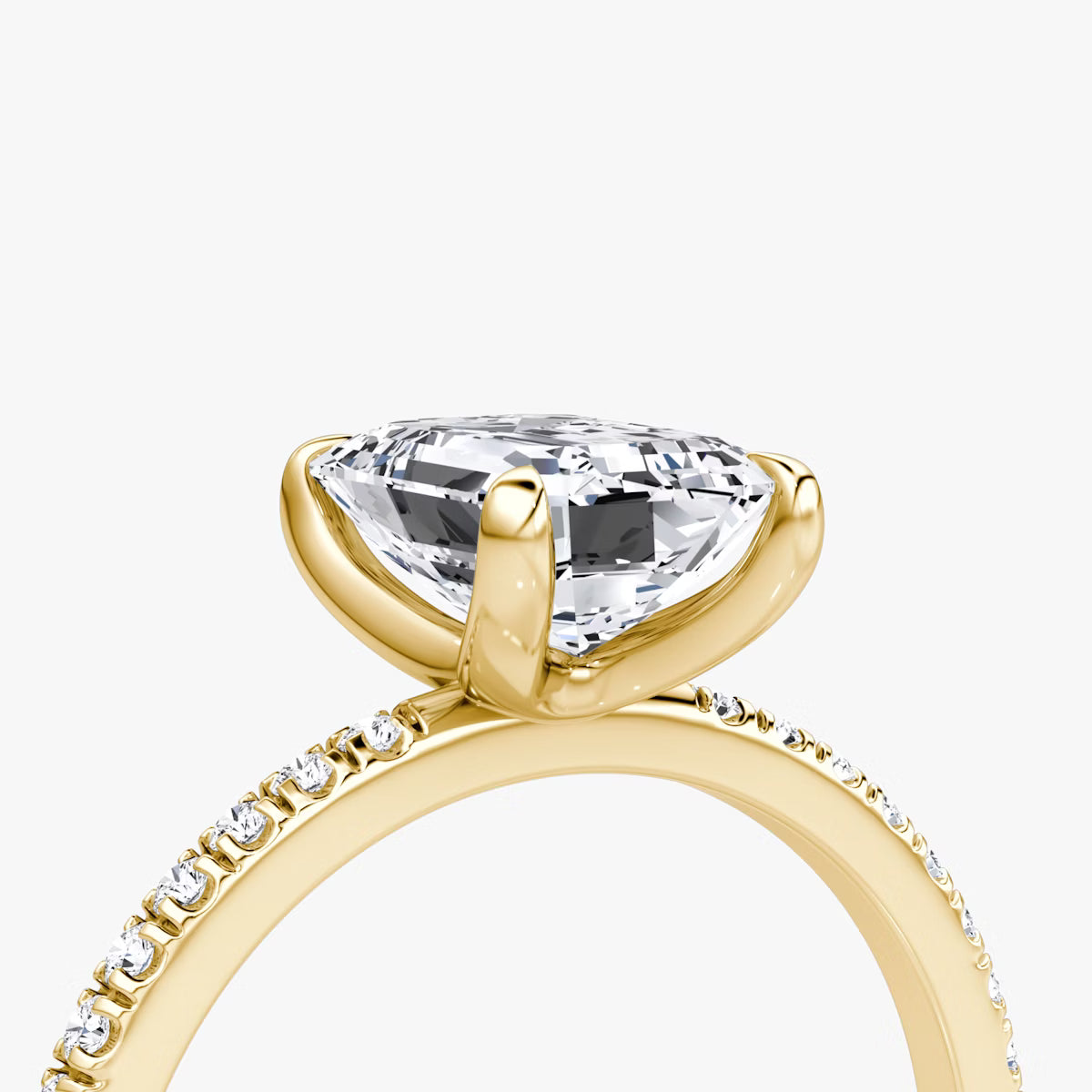 The Classic Emerald Diamond Pavé Ring