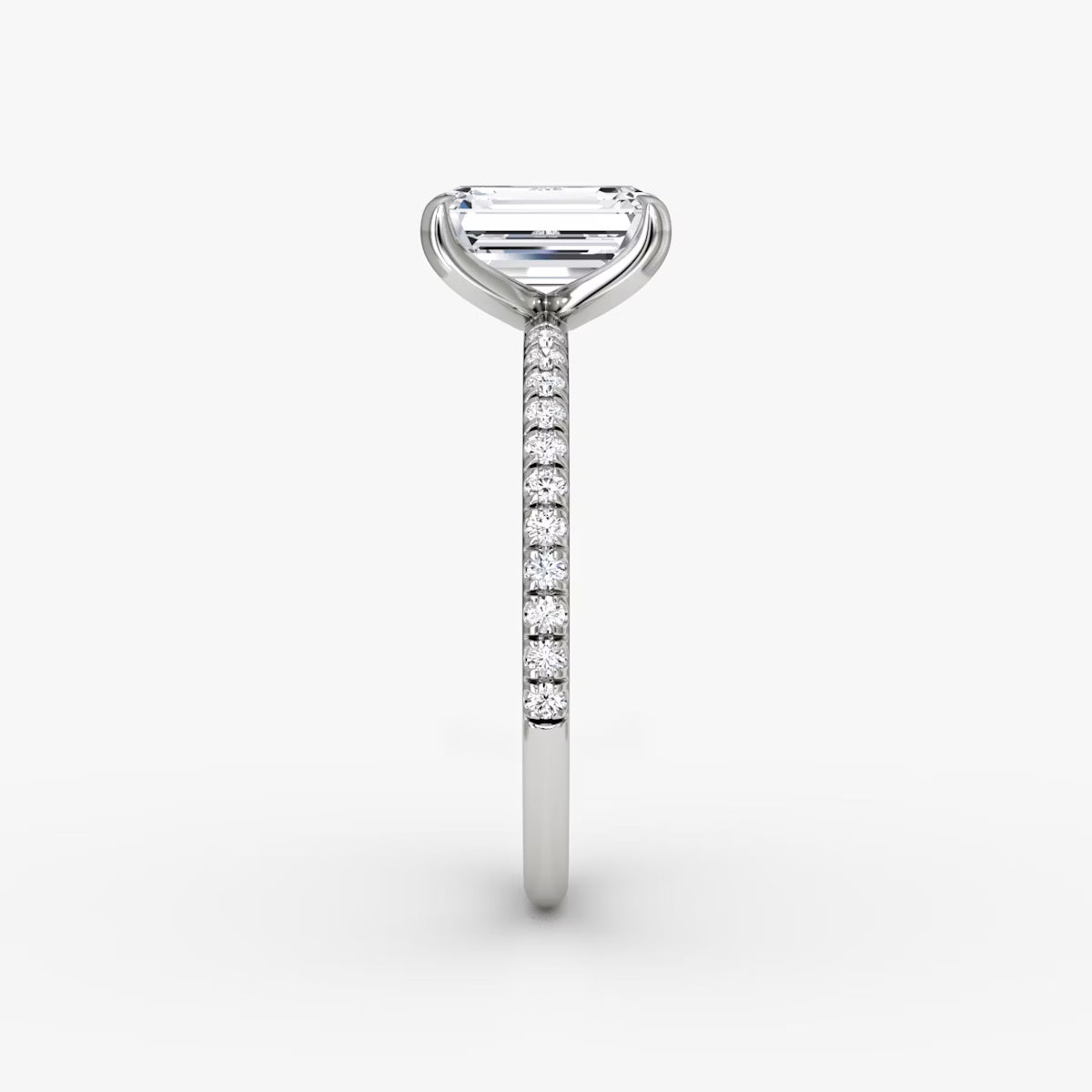 The Classic Emerald Diamond Pavé Ring
