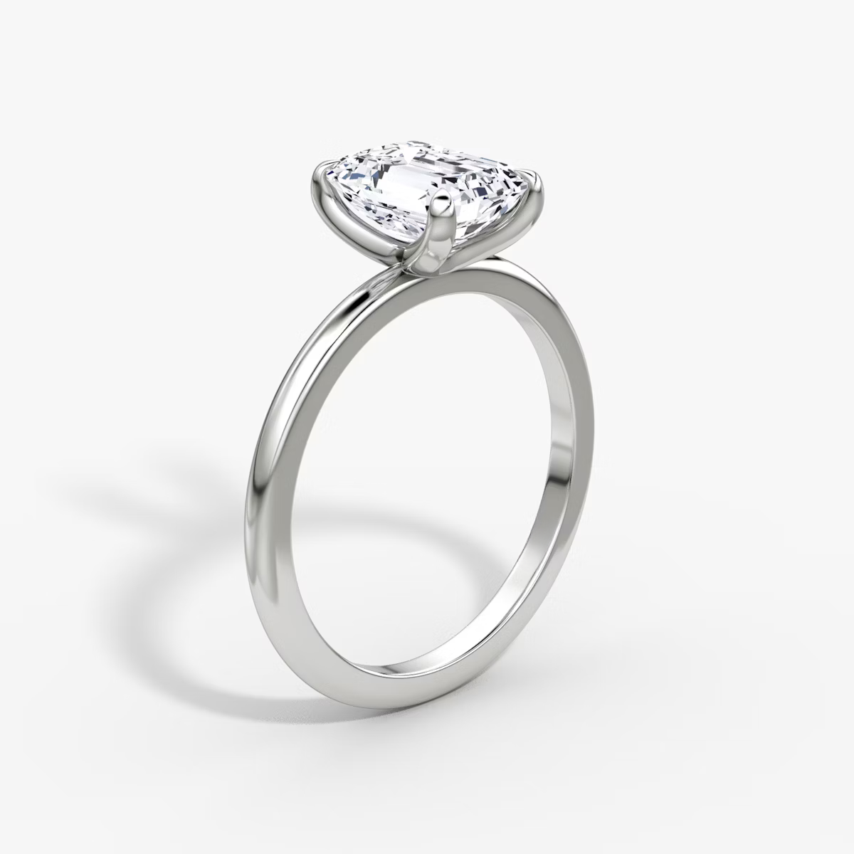The Classic Radiant Solitaire Diamond Ring