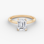 The Classic Emerald Solitaire Diamond Ring