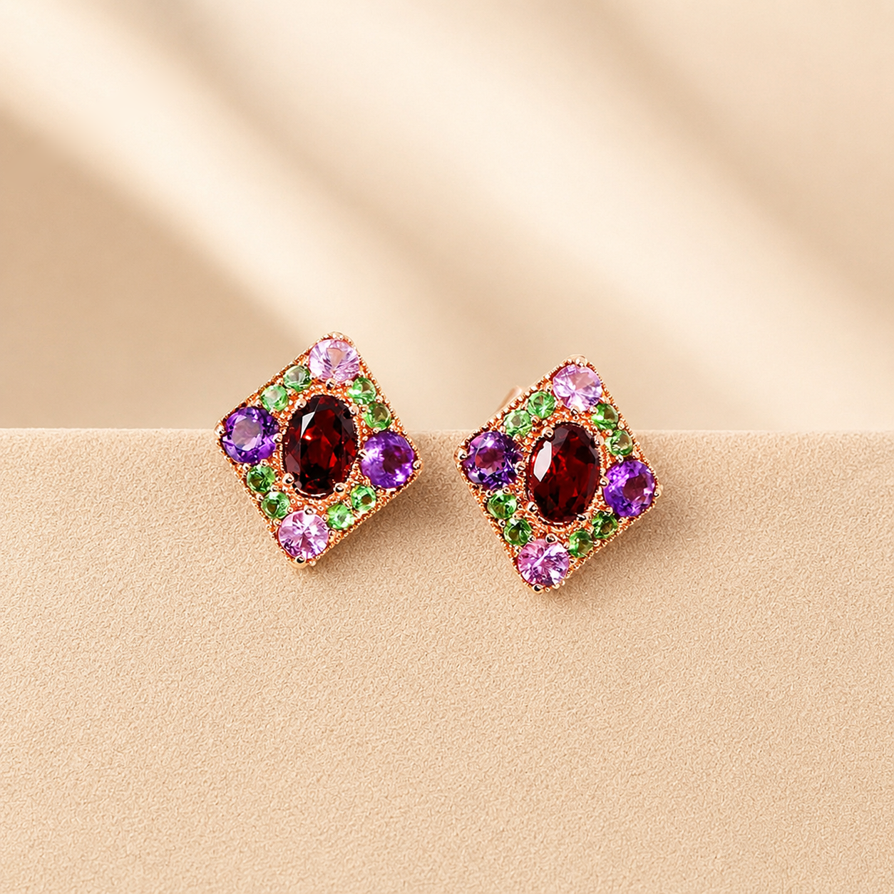 Couture Gem Stud Earrings