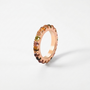 Natural Tourmaline Band - 925 Sterling Silver