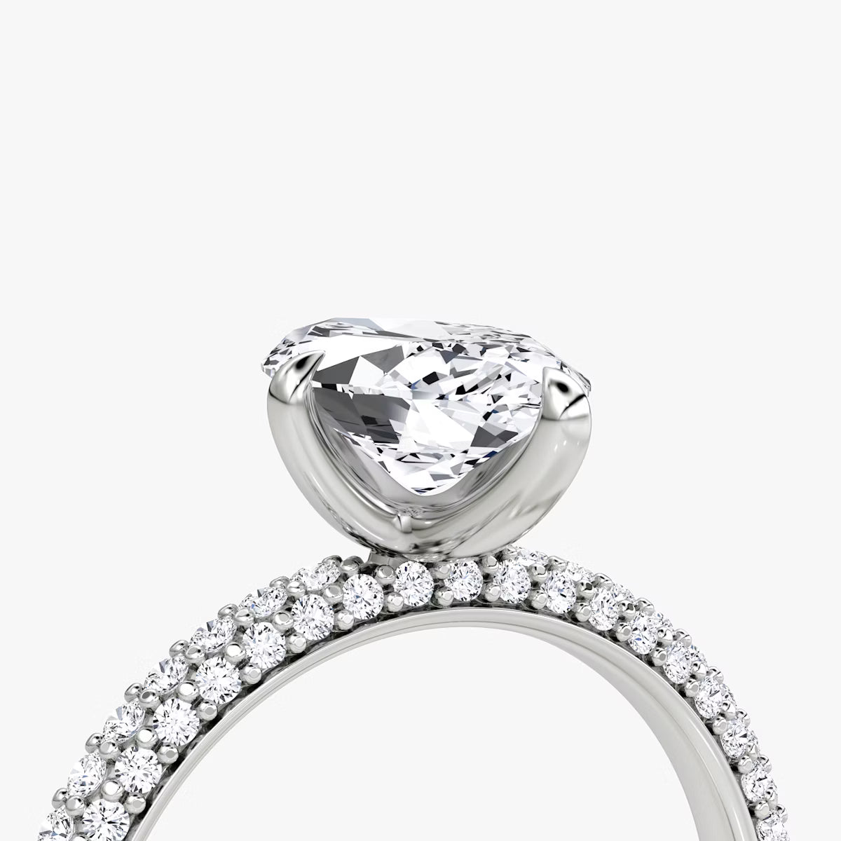 The Luxe Marquise Diamond Pavé Ring