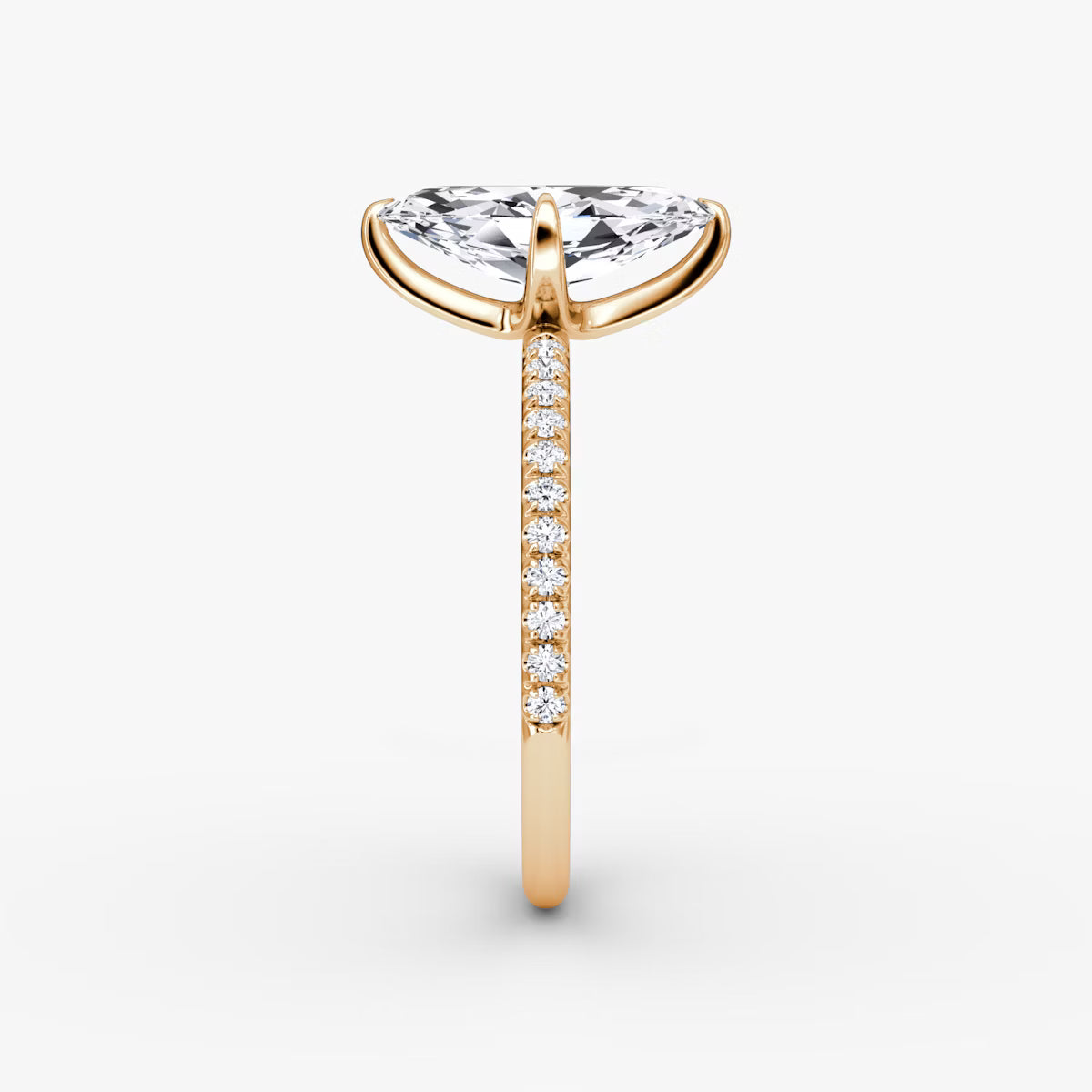 The Classic Marquise Diamond Pavé Ring