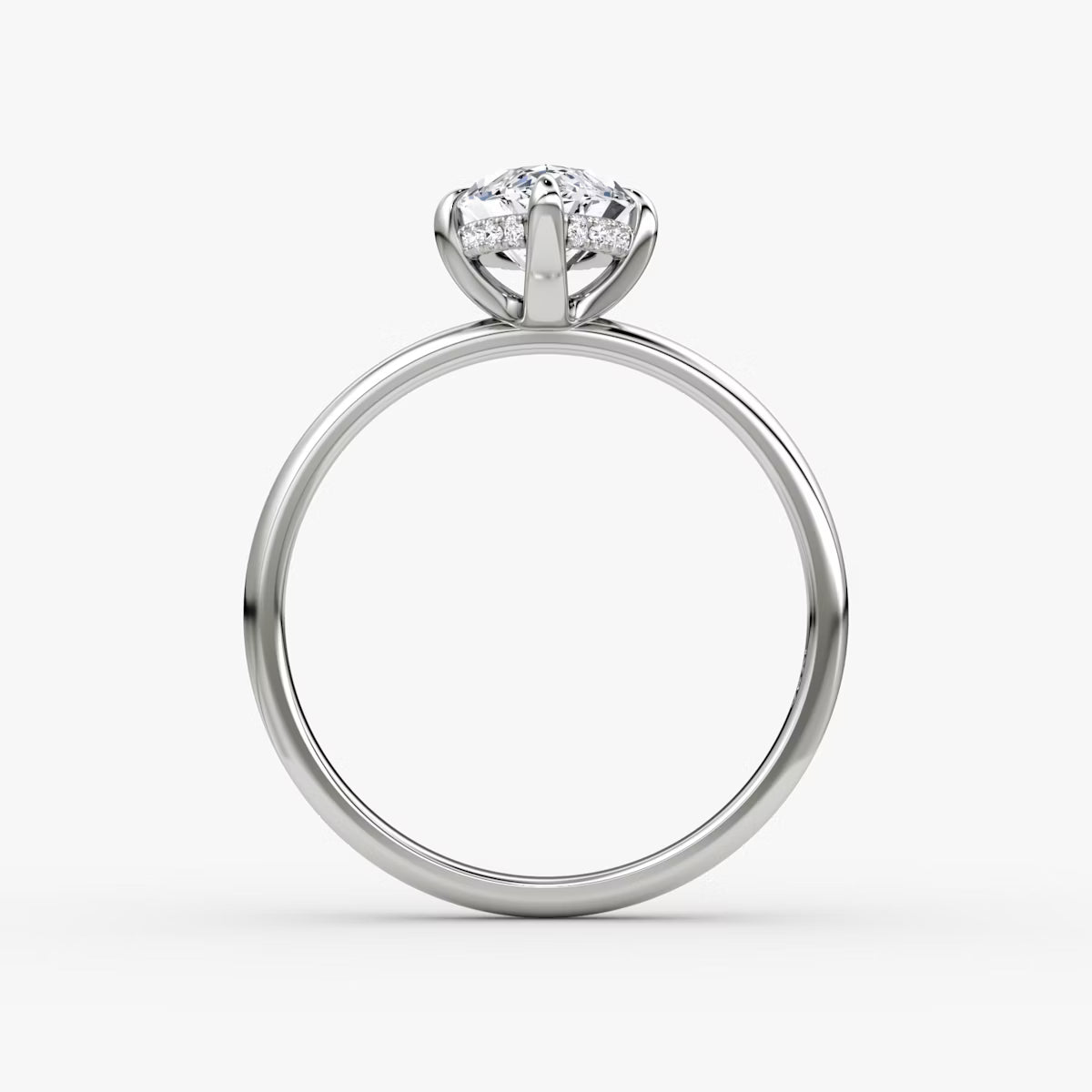 Marquise Hidden Halo Diamond Ring