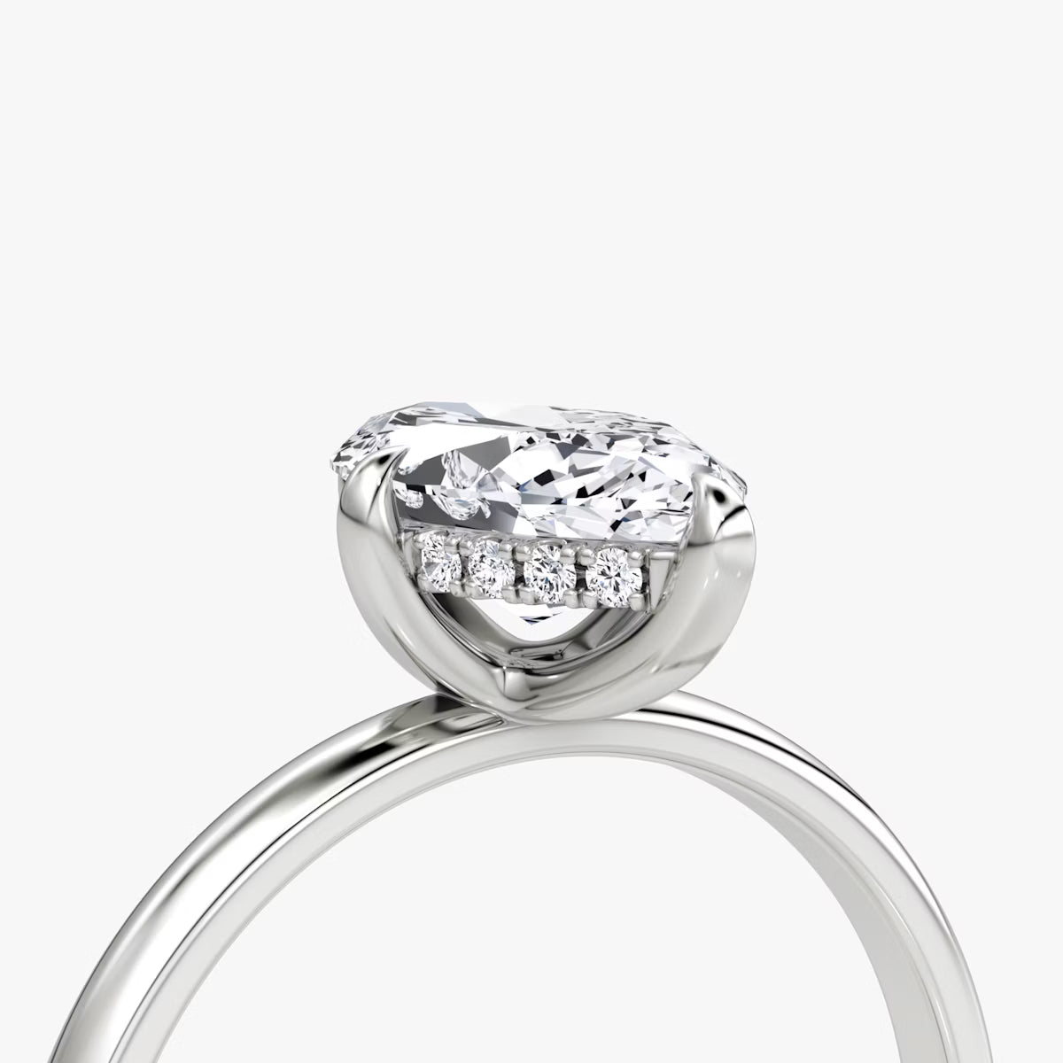 Marquise Hidden Halo Diamond Ring