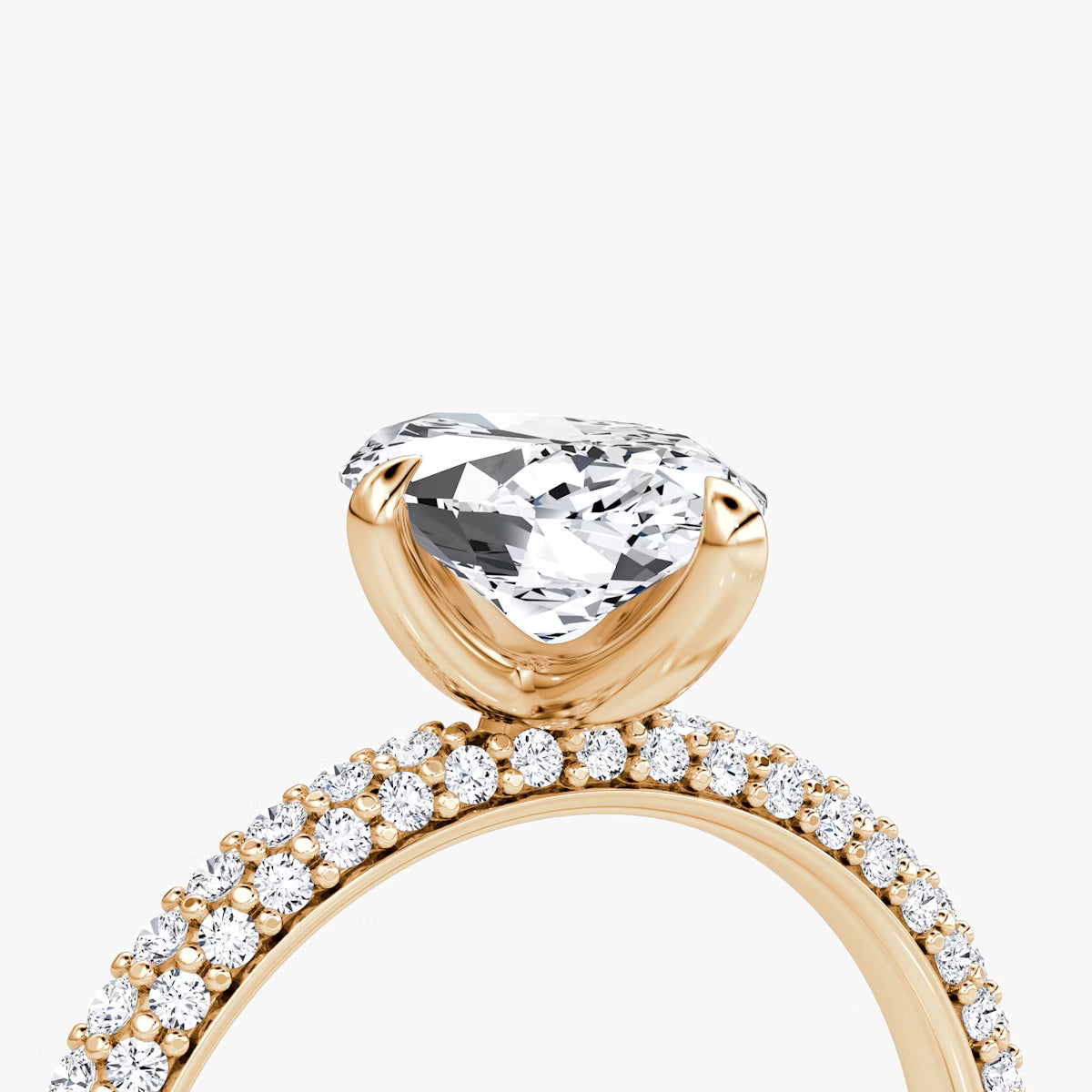 The Luxe Marquise Diamond Pavé Ring