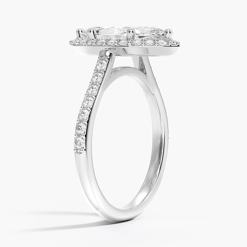 The Halo Marquise Diamond Ring