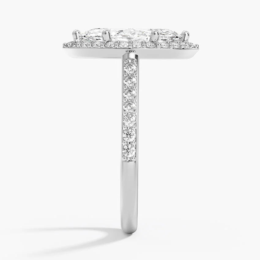 The Halo Marquise Diamond Ring