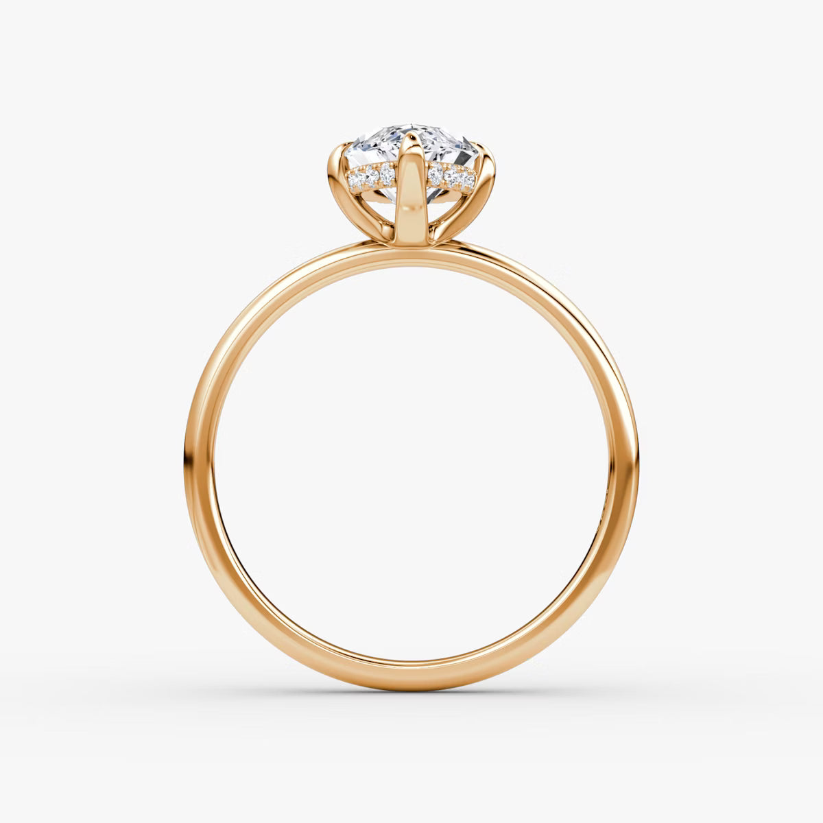 Marquise Hidden Halo Diamond Ring