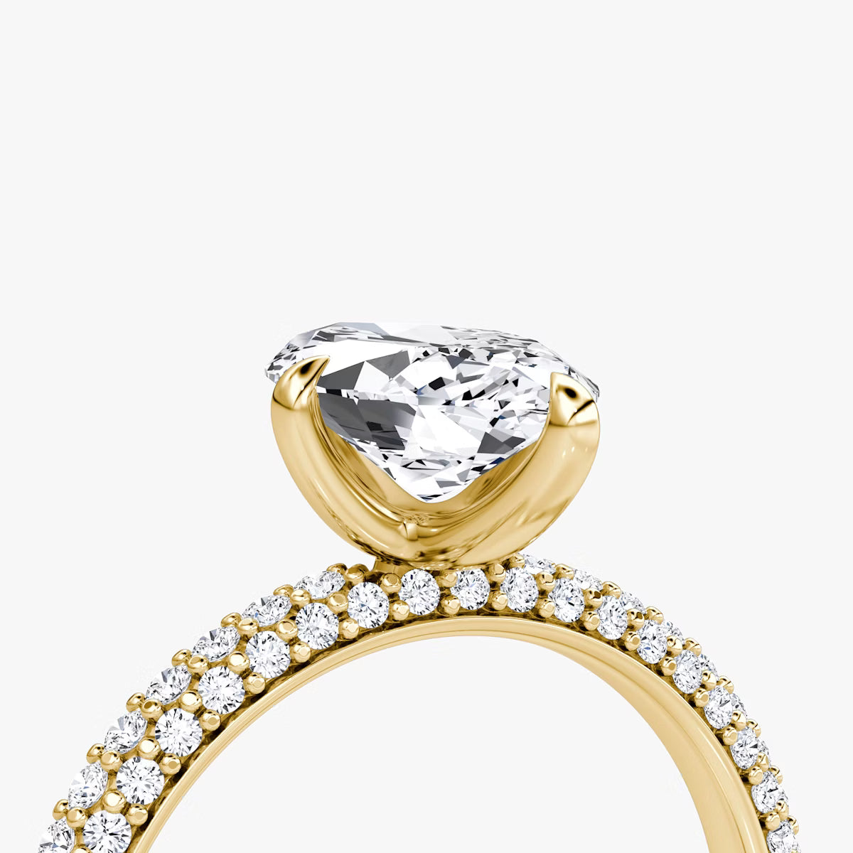 The Luxe Marquise Diamond Pavé Ring