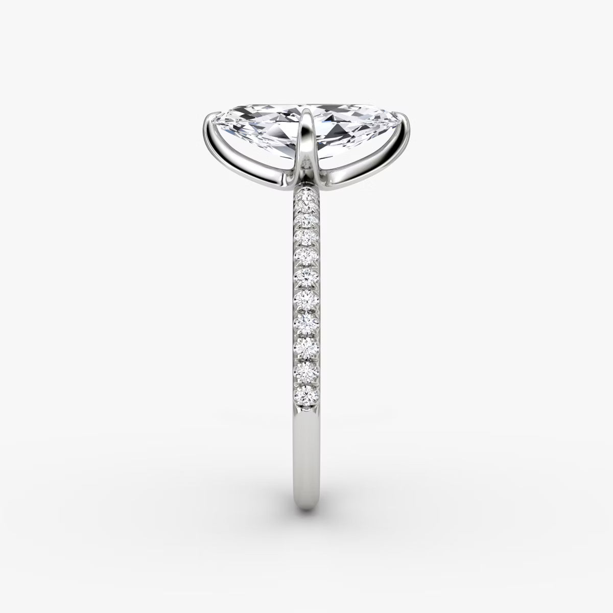 The Classic Marquise Diamond Pavé Ring