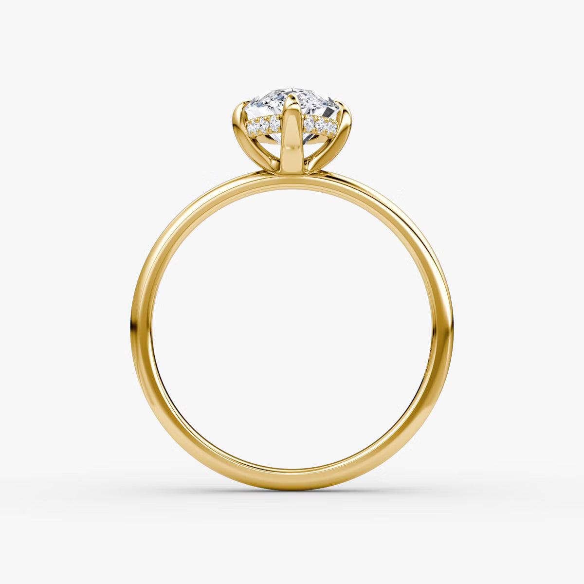 Marquise Hidden Halo Diamond Ring