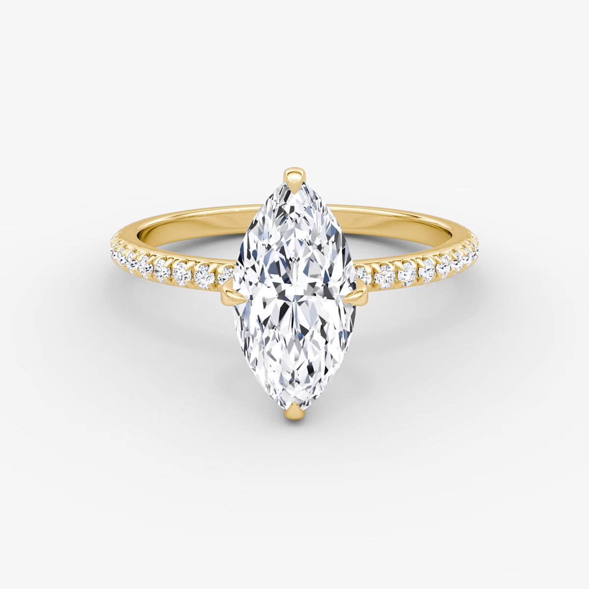 The Classic Marquise Diamond Pavé Ring
