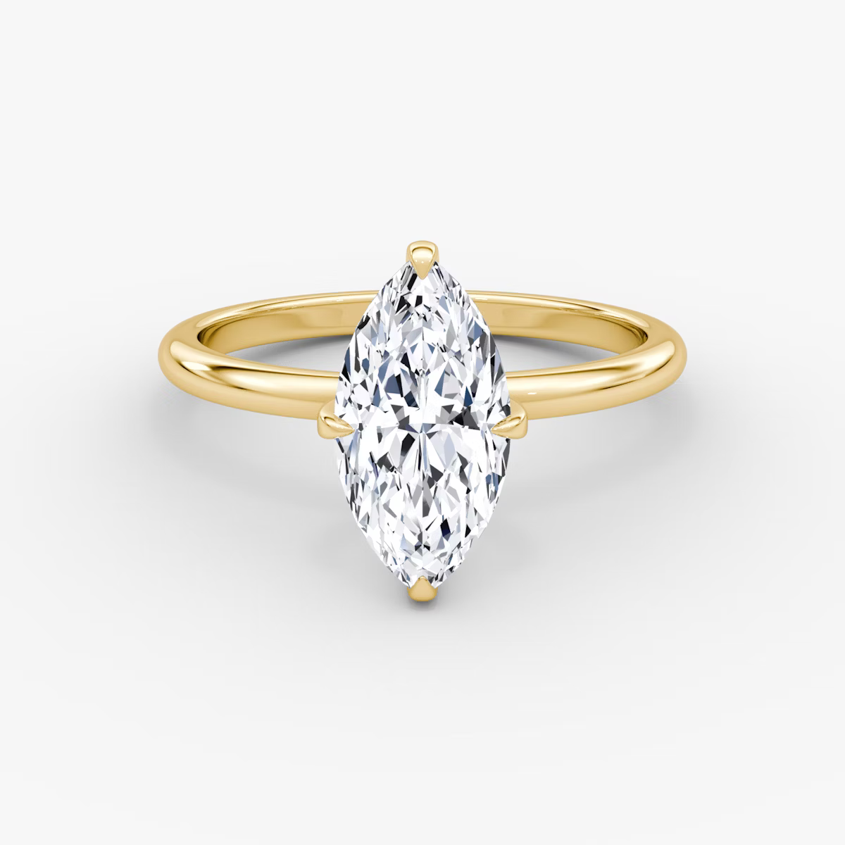 The Classic Marquise Solitaire Diamond Ring