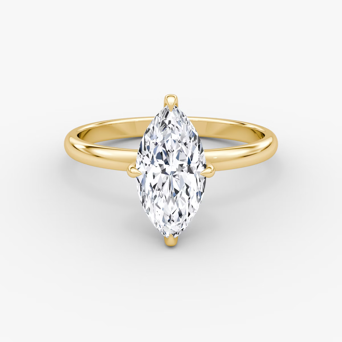 Marquise Secret Halo Diamond Ring