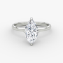Marquise Hidden Halo Diamond Ring