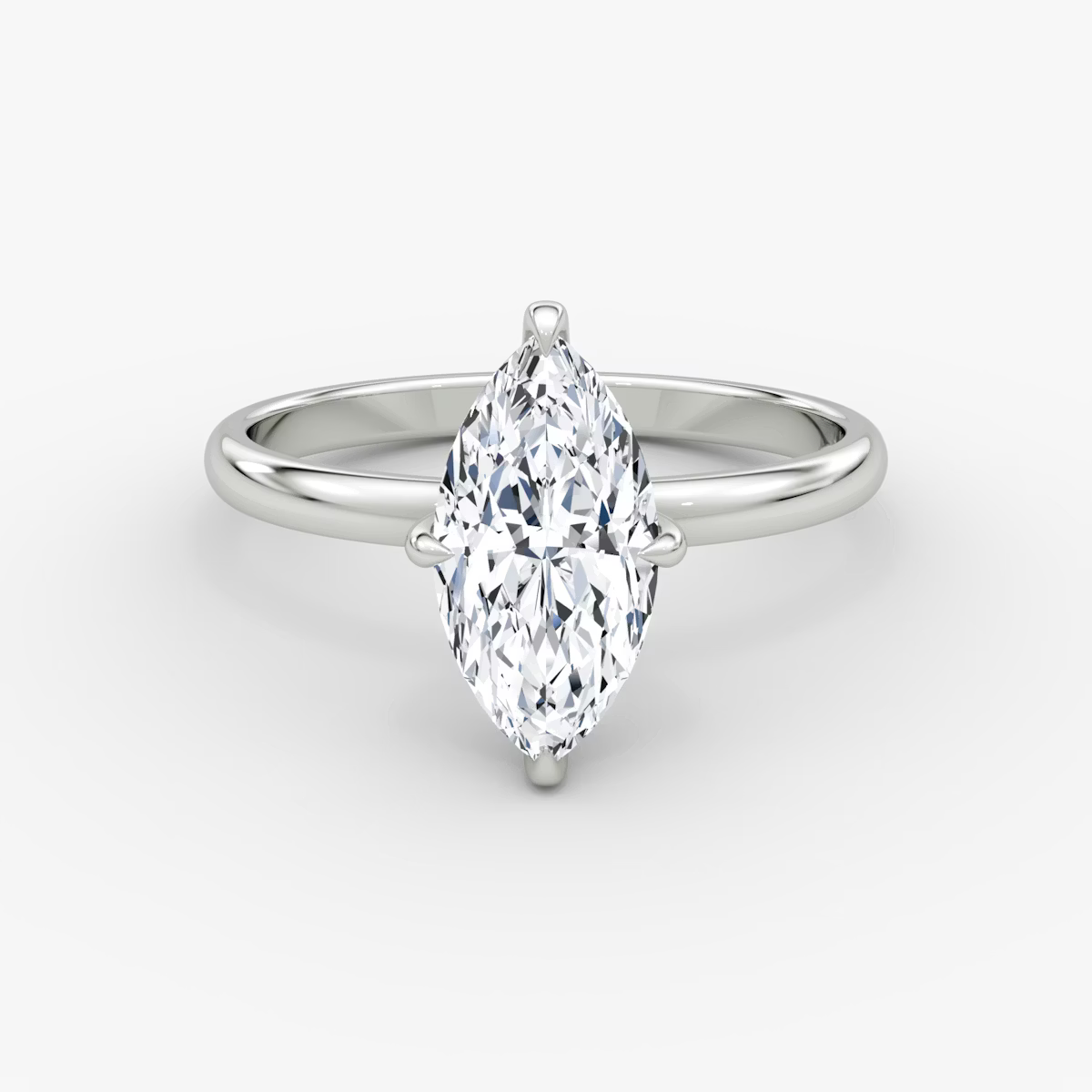 Marquise Hidden Halo Diamond Ring