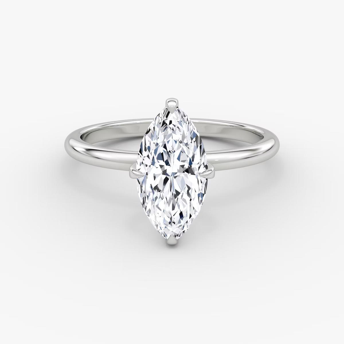 The Classic Marquise Solitaire Diamond Ring