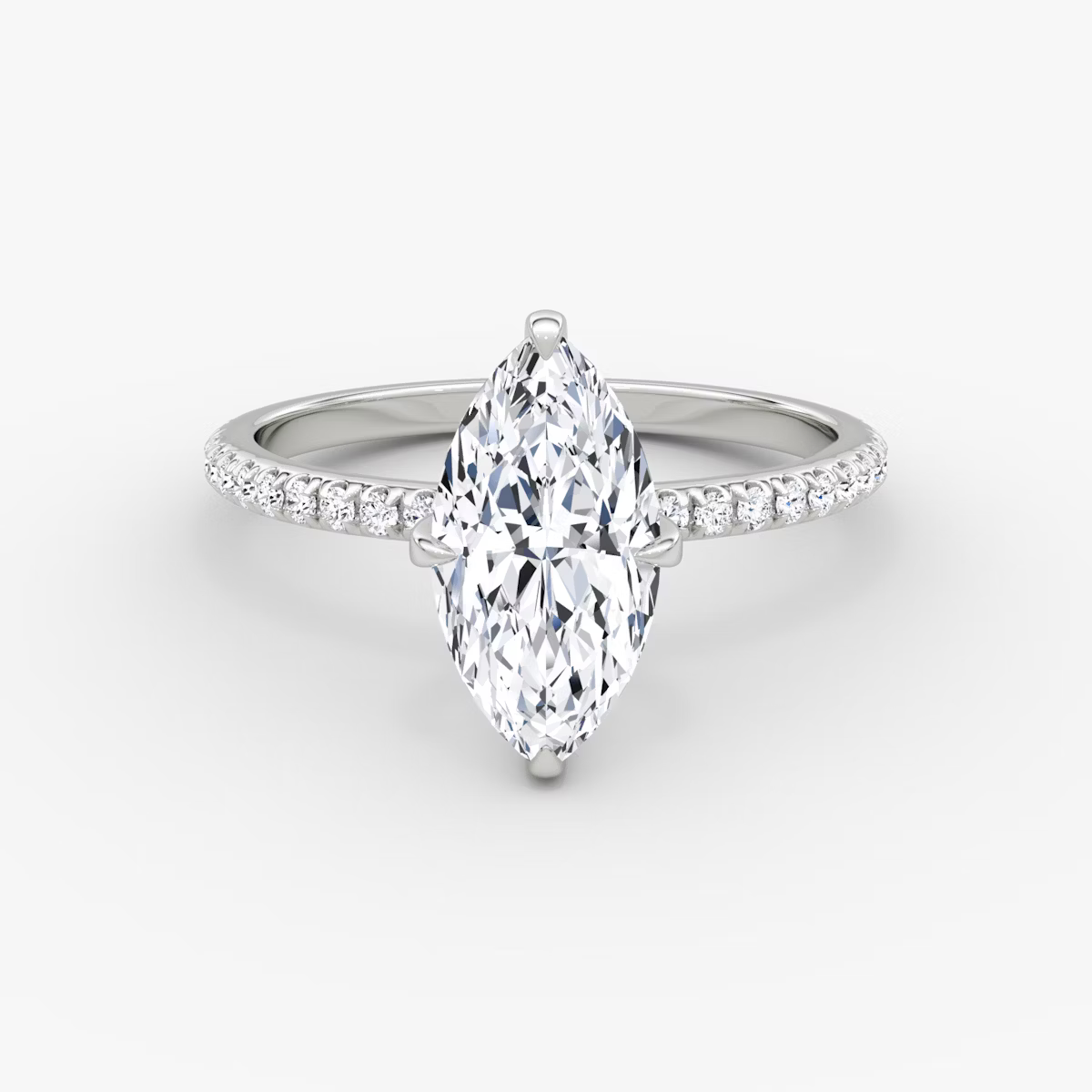 The Classic Marquise Diamond Pavé Ring