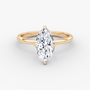 The Classic Marquise Solitaire Diamond Ring