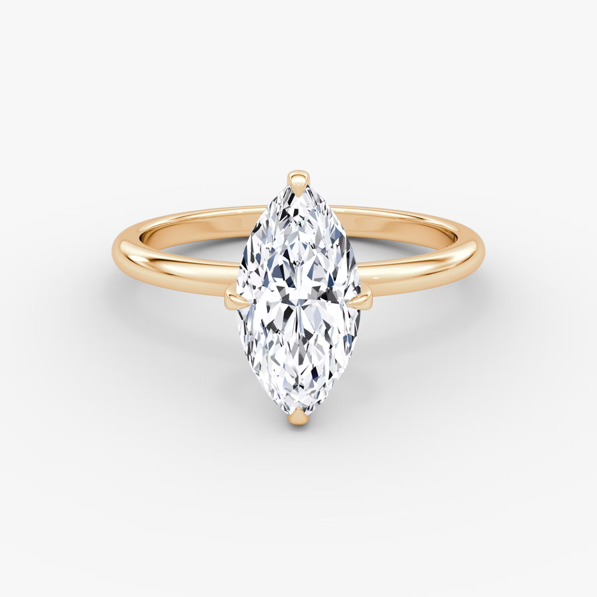 The Classic Marquise Solitaire Diamond Ring