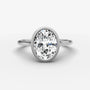 Oval Bezel Diamond Ring