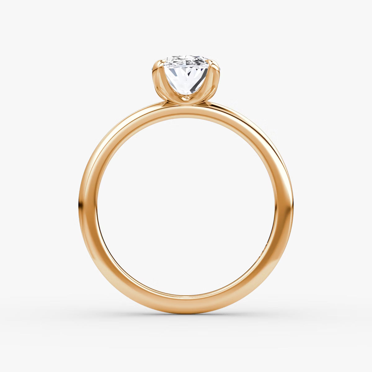 The Classic Oval Solitaire Diamond Ring