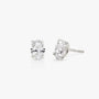 Lab Diamond Oval Solitaire Stud Earrings