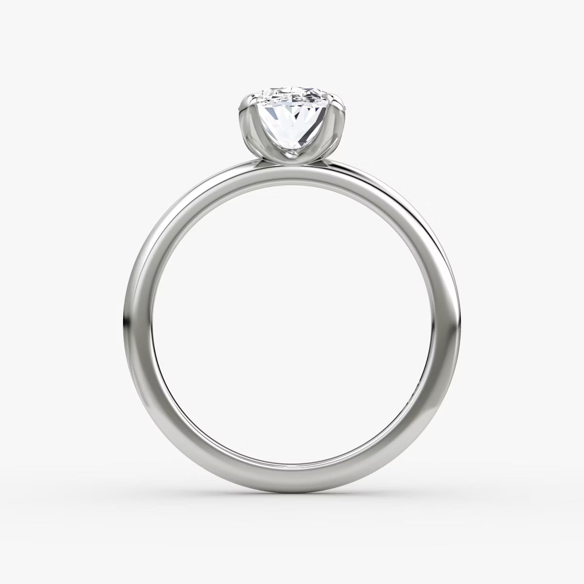 The Classic Oval Solitaire Diamond Ring