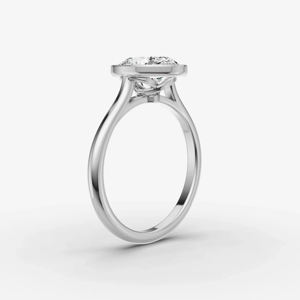 Oval Bezel Diamond Ring