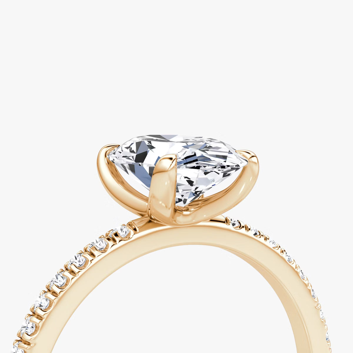 The Classic Oval Diamond Pavé Ring