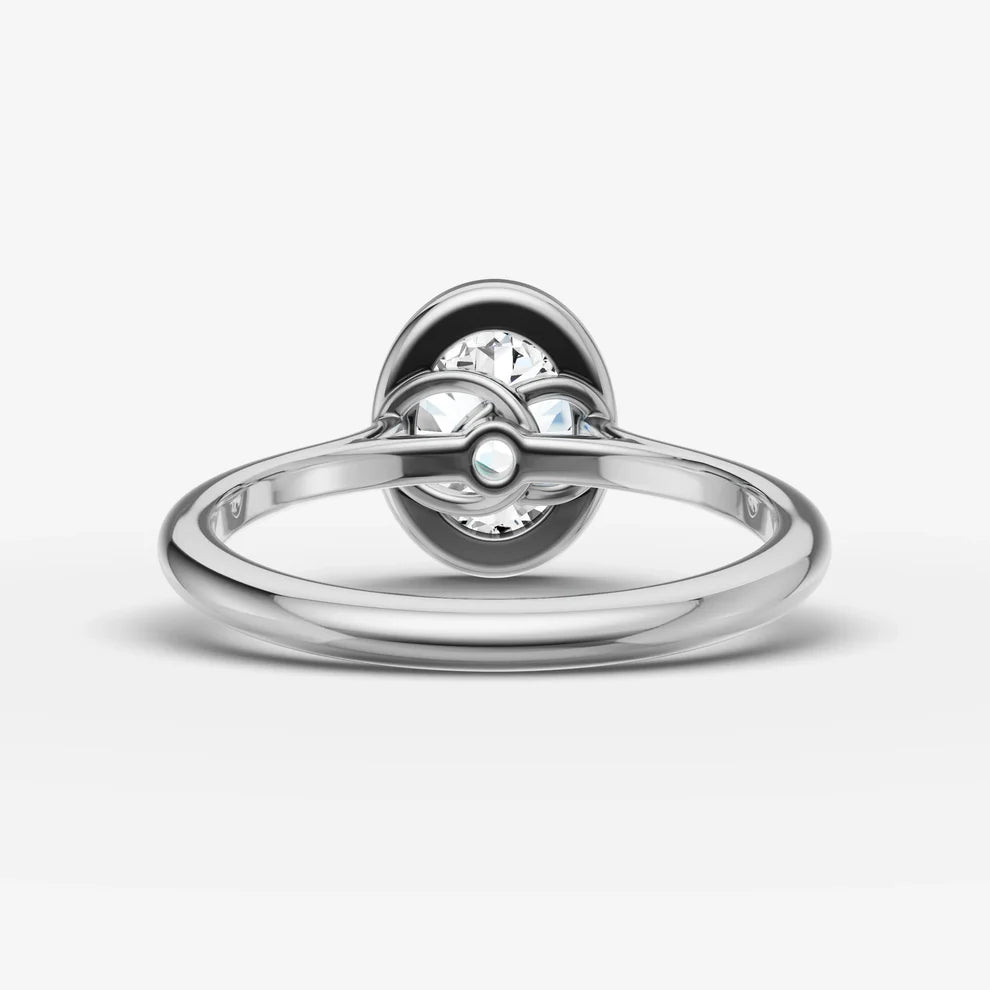Oval Bezel Diamond Ring