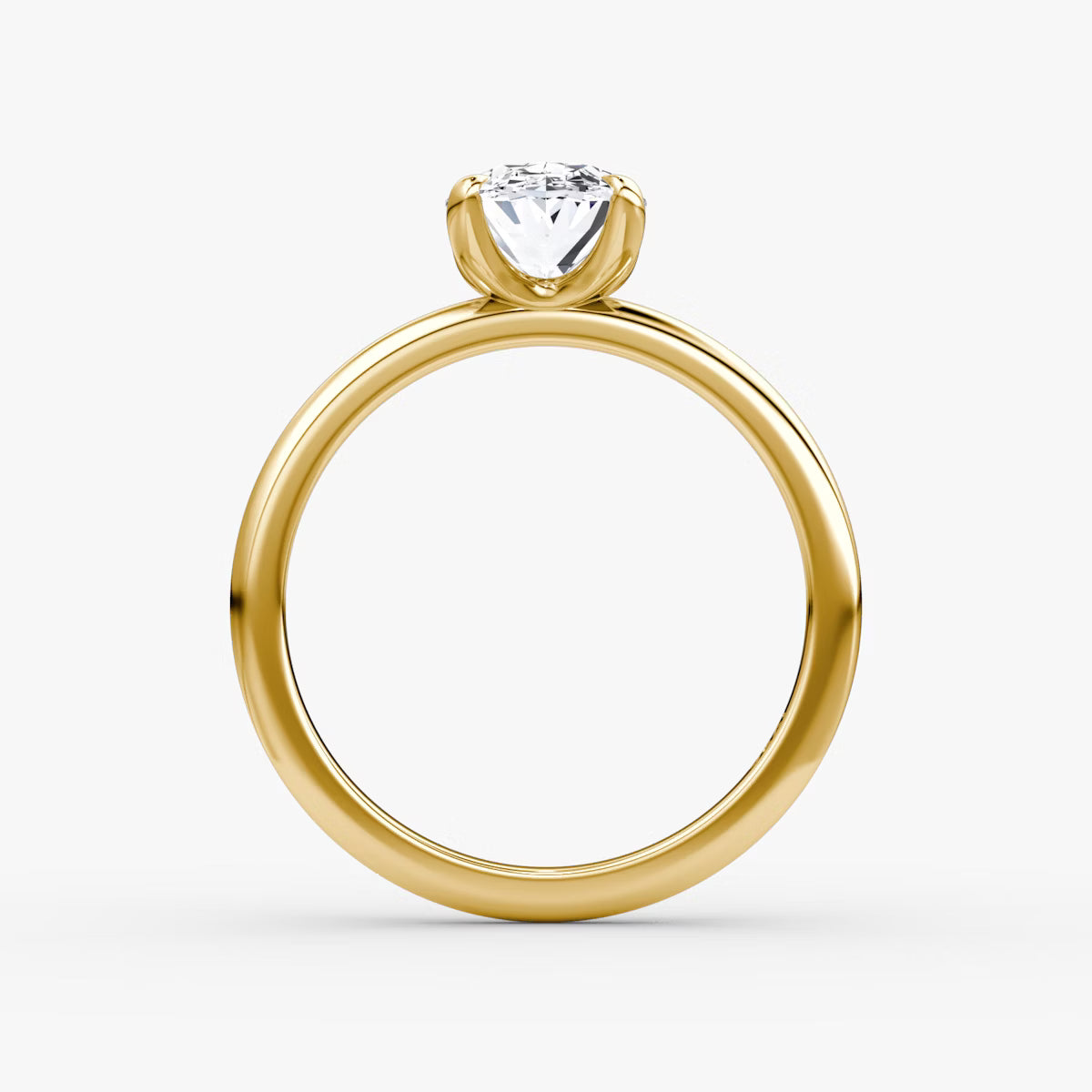 The Classic Oval Solitaire Diamond Ring