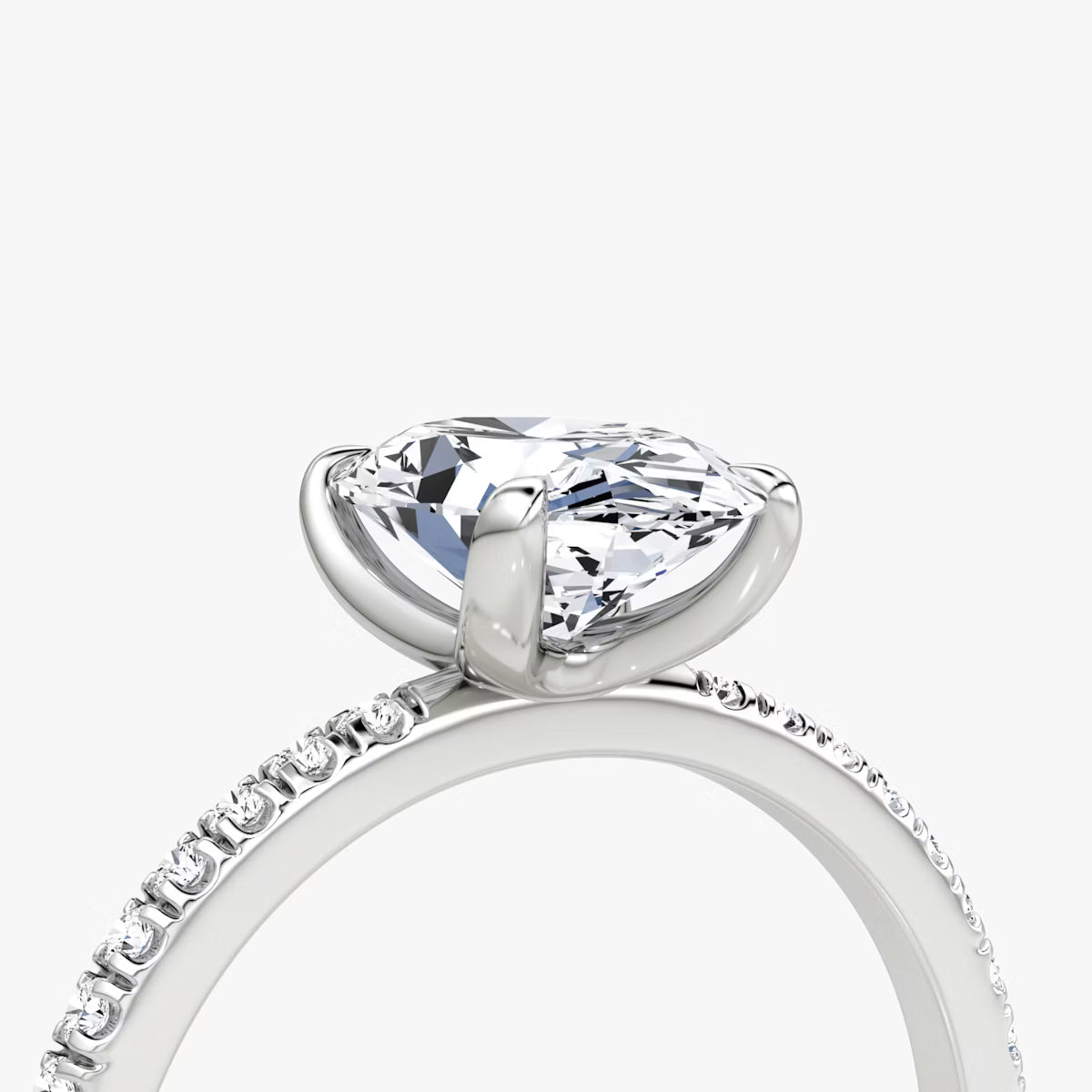 The Classic Oval Diamond Pavé Ring