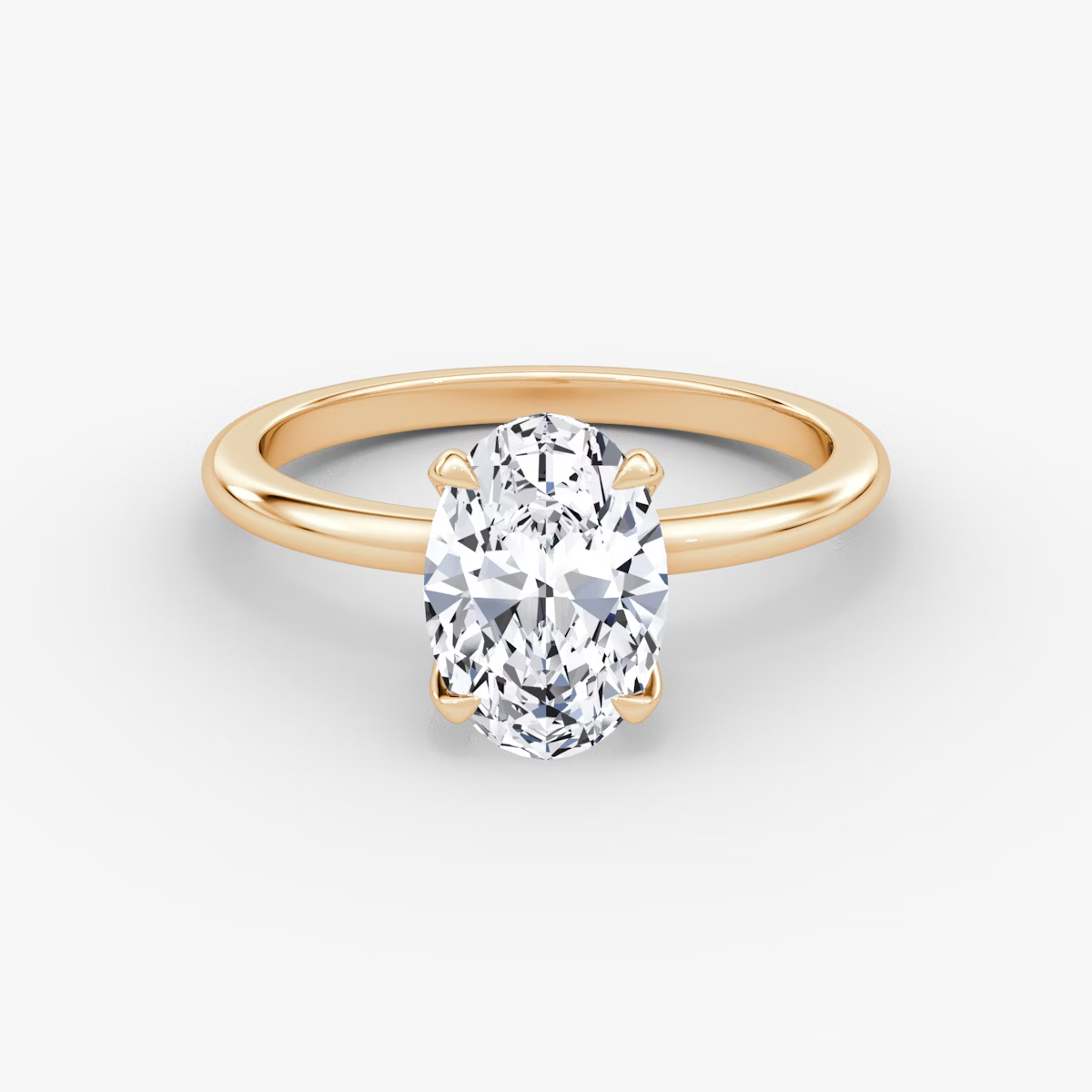The Classic Oval Solitaire Diamond Ring