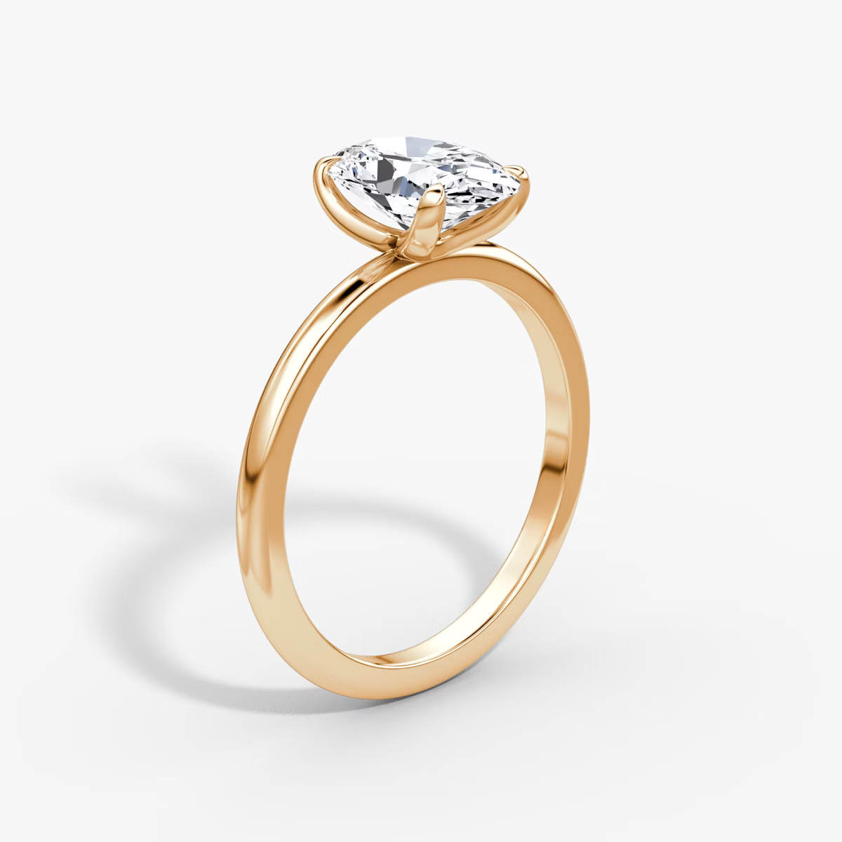 The Classic Oval Solitaire Diamond Ring