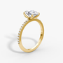 The Classic Oval Diamond Pavé Ring