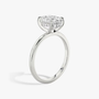 Oval Hidden Halo Diamond Ring