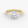 The Classic Oval Solitaire Diamond Ring