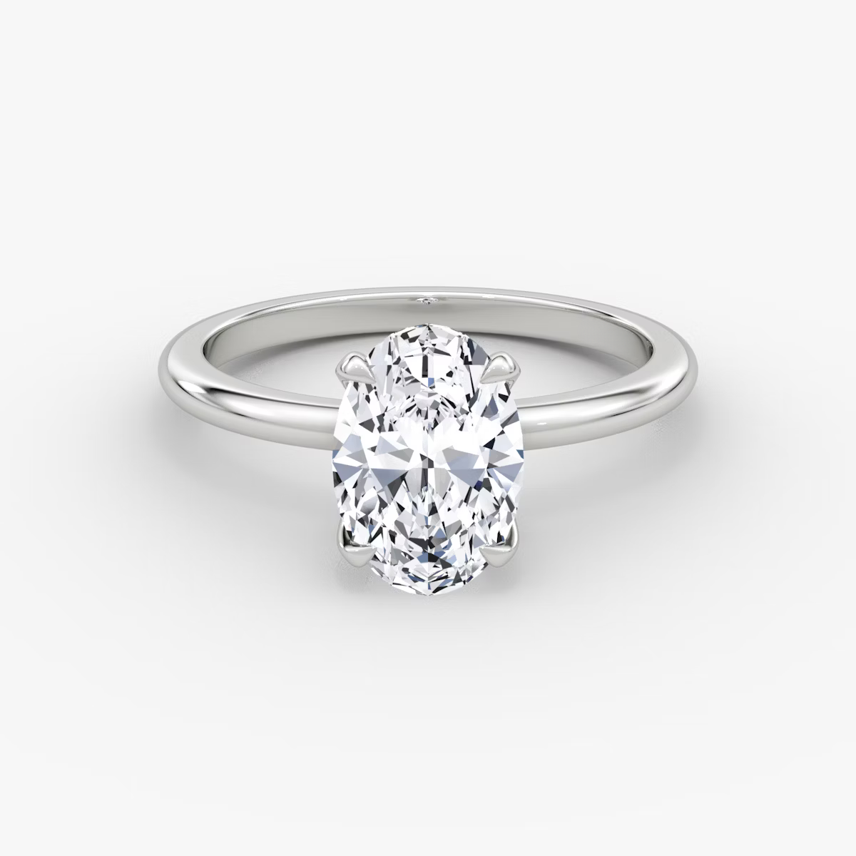 The Classic Oval Solitaire Diamond Ring