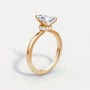 Marquise Secret Halo Diamond Ring