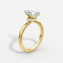 Pear Secret Halo Diamond Ring
