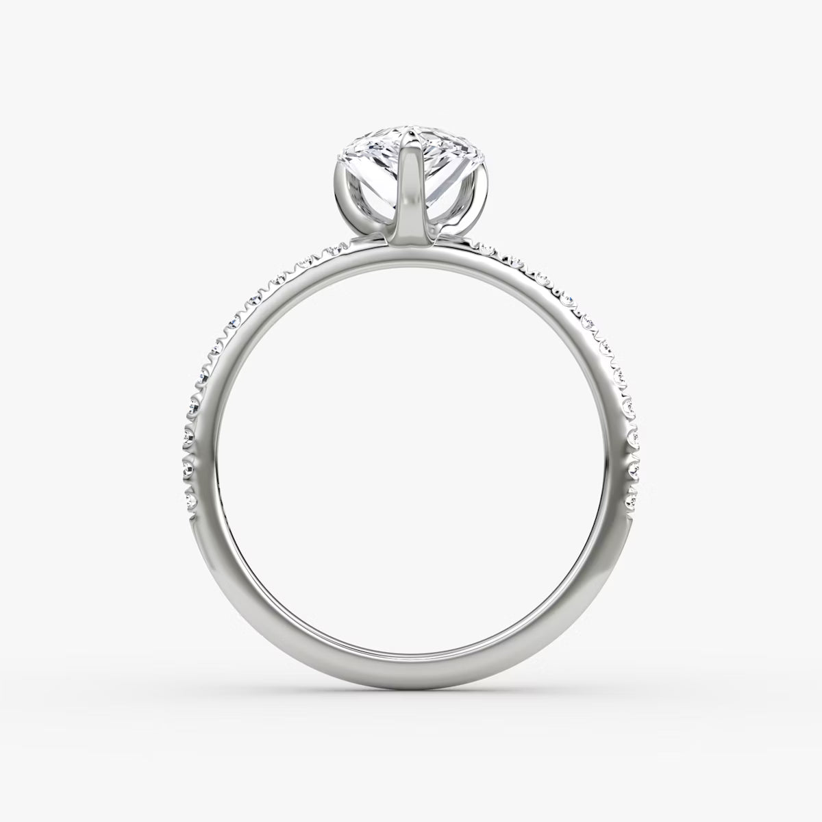 The Classic Pear Diamond Pavé Ring