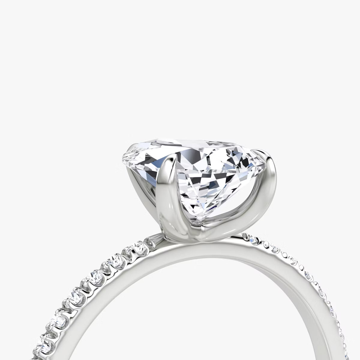 The Classic Pear Diamond Pavé Ring
