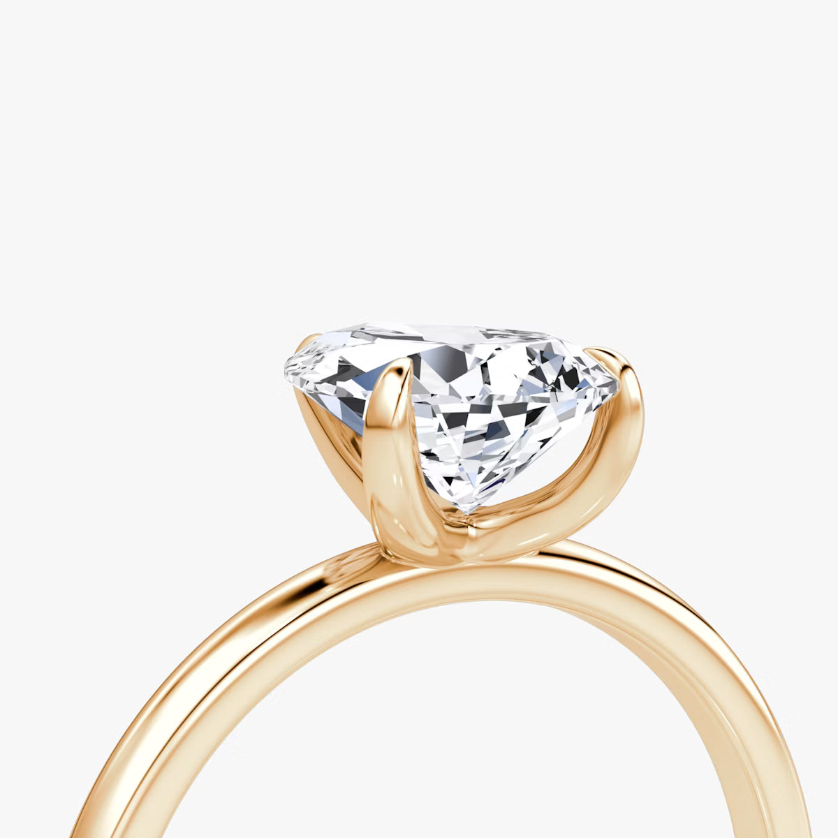 The Classic Pear Solitaire Diamond Ring